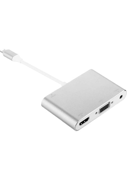 Iphone Için 1080 P Hd Hdmı VGA Ses Adaptörü (Yurt Dışından)