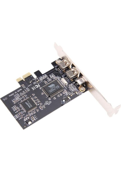 Pcı-E Firewire Ieee 1394 3 Port Denetleyici Masaüstü Bilgisayar Için Bağlantı Noktası Adaptörü (Yurt Dışından)
