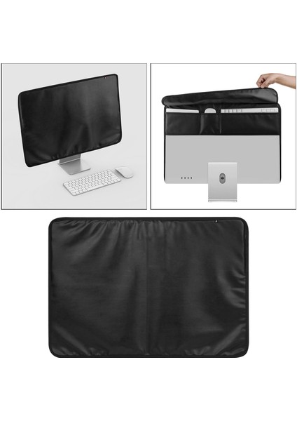 Monitör Toz Kapağı LED Panel Koruyucu Uyumlu Imac Pc Siyah Için Uygun (Yurt Dışından)