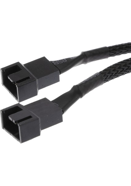 2 x 4 15CM Y Sıfırcu Güç Kablosu Siyah Kollu Bilgisayar Pc Fanı Için (Yurt Dışından)