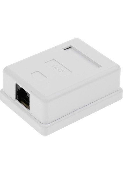2x Cat6 Tek Bağlantı Noktası Yüzey Dağı Çıkış Kutusu Yüz Plakası + Backbox Combo (Yurt Dışından)