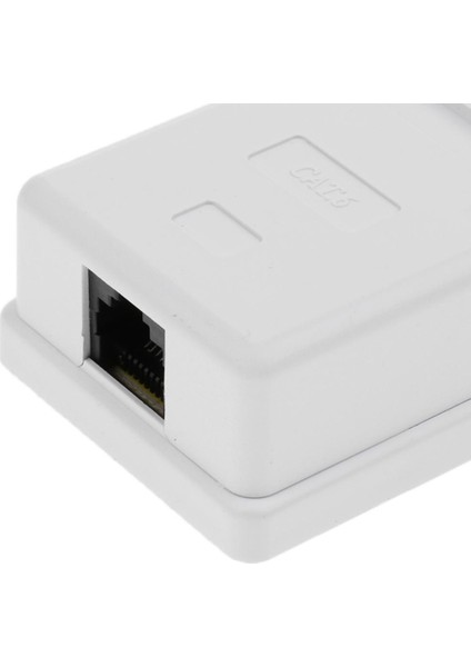 2x Cat6 Tek Bağlantı Noktası Yüzey Dağı Çıkış Kutusu Yüz Plakası + Backbox Combo (Yurt Dışından)