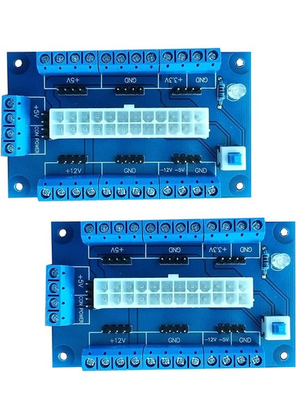 2x 24/20 Pin Atx Dc Güç Kaynağı Breakout Modülü (Yurt Dışından)