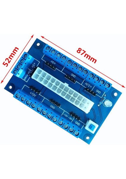 2x 24/20 Pin Atx Dc Güç Kaynağı Breakout Modülü (Yurt Dışından)