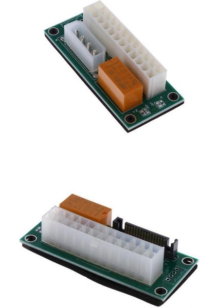 24PIN 4pın / Sata Dual Psu Güç Kaynağı Sync Starter Genişletici Kartı Miner Için (Yurt Dışından)