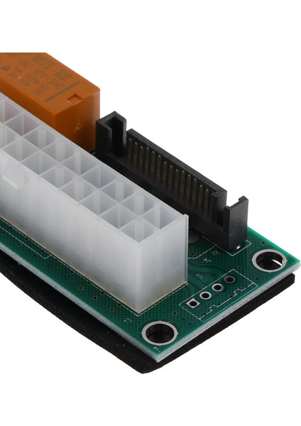 24PIN 4pın / Sata Dual Psu Güç Kaynağı Sync Starter Genişletici Kartı Miner Için (Yurt Dışından)