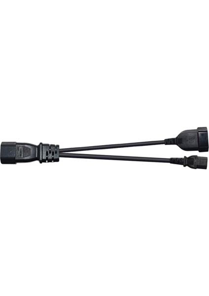 IEC320 C14 Erkek IEC320 C13 + Euro Soket Uzatma Kablosu Bağlayıcı Kablo Adaptörü Kablosu, 350MM (Yurt Dışından) fırsatları