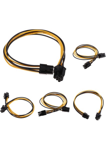 5 Adet Pcı-E 6pin Erkek 6pin Erkek Güç Uzantısı Splitter Kablosu (Yurt Dışından)