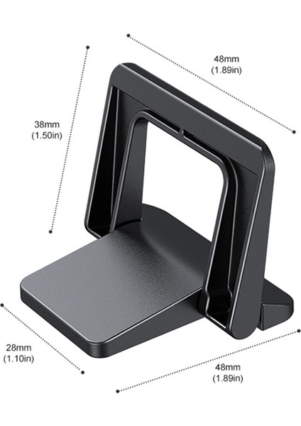 Mini Laptop Standı Riser Katlanabilir Yapışkan Pedleri Tutucu Bilgisayar Dağı (Yurt Dışından)