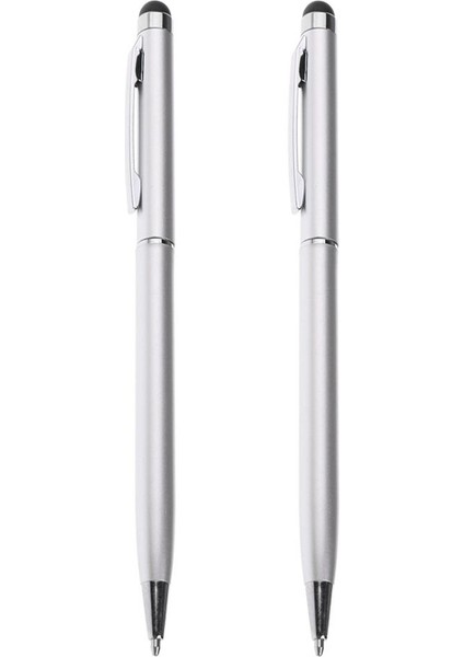 2x Kapasitif Kalem Dokunmatik Ekran Stylus Kalem Telefon Pedi Için (Yurt Dışından)