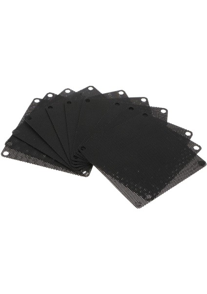 10 Adet Toz Geçirmez Bilgisayar Guard Filtrelenebilir Pc Durumda Fan Soğutucu Filtre Mesh 8cm (Yurt Dışından)