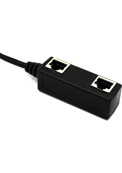 33 cm Kablo Erkek 2 Kadın Ethernet Lan Ağ Uzatma Adaptörü (Yurt Dışından)