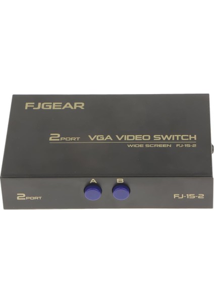 1 Monitör 2 Adet 2 Port 2 1 Out VGA Monitör Paylaşımı Anahtarlama Şalteri Kutusu (Yurt Dışından)