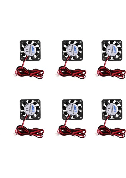 6x Dc 12 V 40 mm Masaüstü Pc Bilgisayar Kasası Cpu Soğutucu Fırçasız Soğutma Fanı (Yurt Dışından)