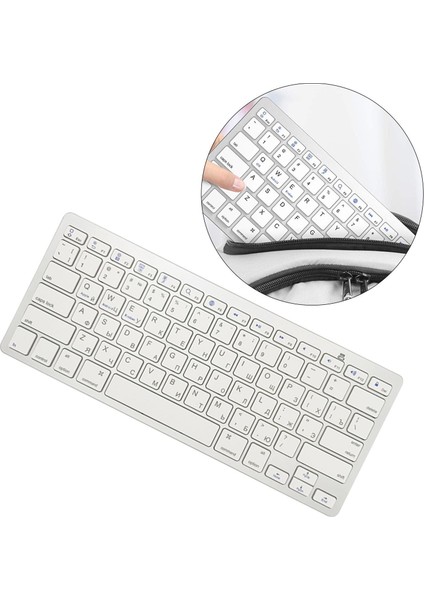 78 Tuşları Kablosuz Bluetooth Klavye Rusça Laptop Tablet Evrensel Için (Yurt Dışından) fiyatları