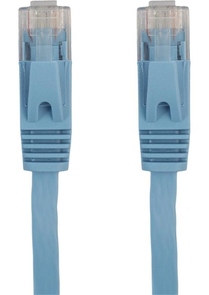 Kedi 6 Ethernet Kablosu, Düz Internet Ağı Tel Cat6 Ethernet Yama Kurşun Bilgisayar Kablosu Snagless RJ45 Konnektörleri Ile - Mavi, 0.5m 0.5m Mavi (Yurt Dışından)