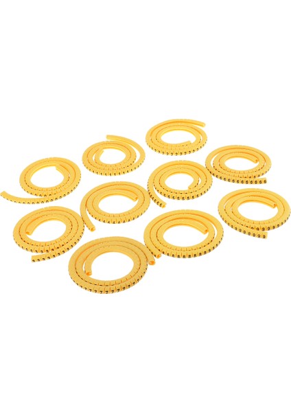 1000X Pvc Sarı Kablo Tel Marker Etiketleri Etiket Yönetimi 4mm² Ec-2 (Yurt Dışından)