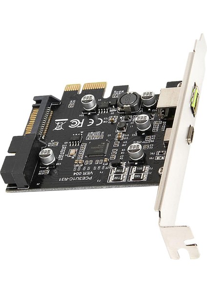 Pcı-E'ye Usb3.1 Type-C Genişletme Kartı / USB 2.4A Hızlı Şarj + 19PIN'E (Yurt Dışından)