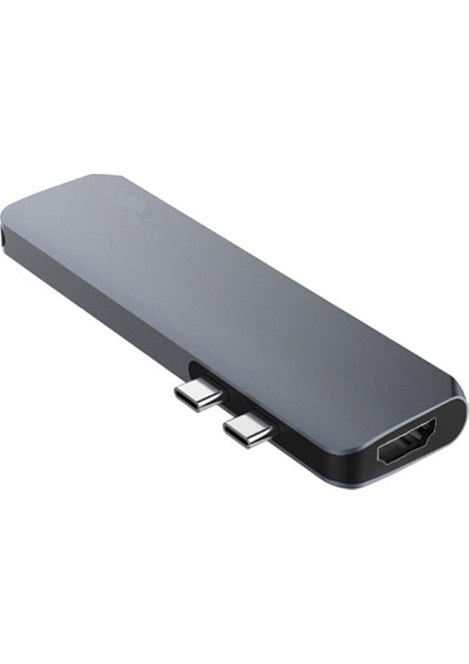 7 In 1 Usb-C Tipi C Tipi Hd Çıkış 4K Hdmı USB 3.0 Macbook Pro Için Adaptör Hub (Yurt Dışından) fiyatları