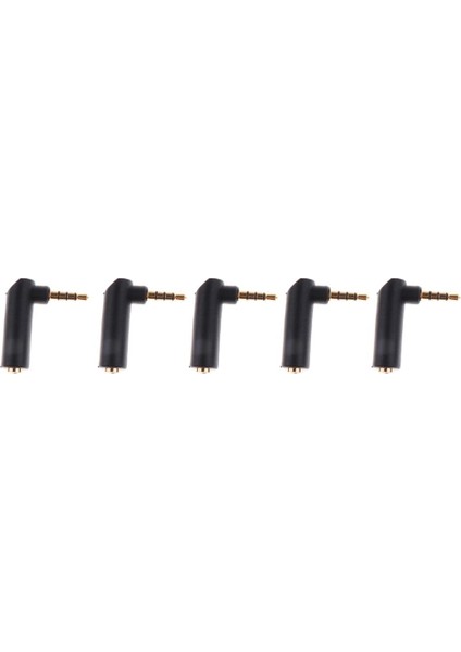 5 Adet L Şekli 90 Dik Açı 3.5mm 4pole Erkek 3pole Kadın Adaptör (Yurt Dışından)