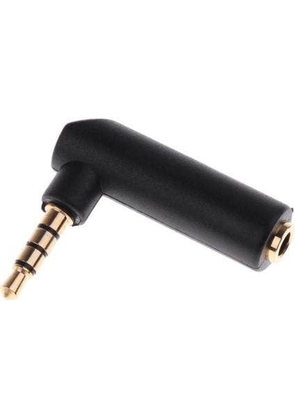 5 Adet L Şekli 90 Dik Açı 3.5mm 4pole Erkek 3pole Kadın Adaptör (Yurt Dışından)
