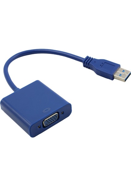 Usb3.0 - VGA Video Ekran Harici Adaptör Kablo Konnektörü Win 78 # 2 Mavi (Yurt Dışından)