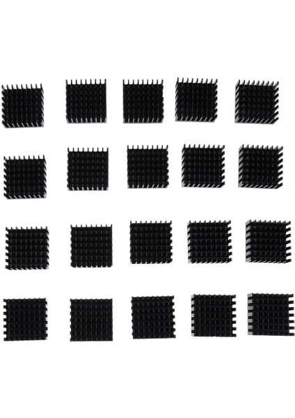 20 Adet Alüminyum Soğutucu Soğutucu Radyatör 28X28X15MM Ic Gerilim Regülatörü Için (Yurt Dışından)