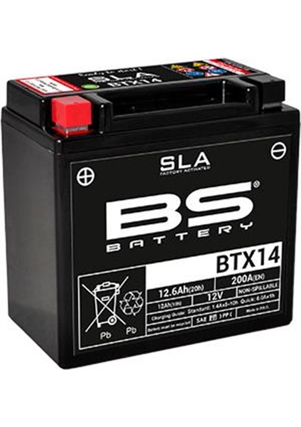 BTX14 Sla Akü modelleri