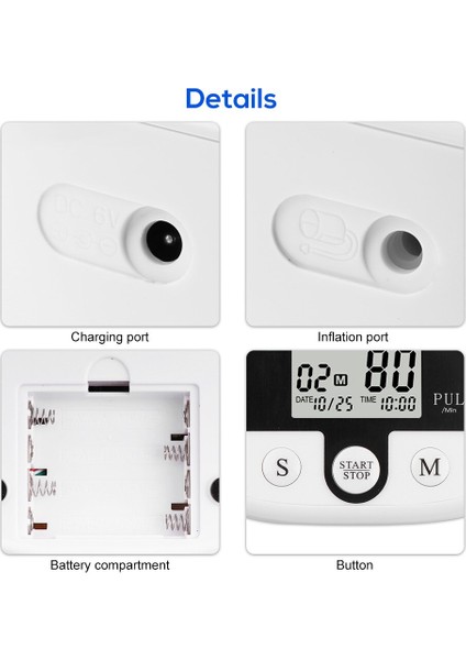 Sağlık Portabl Üst Kol Bilek Otomatik Monitör modelleri