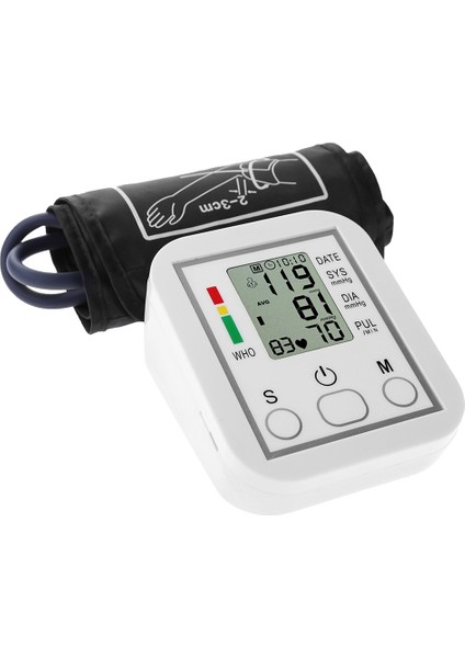 LCD Dijital Ekran Kan Basıncı Monitörü Kol Fshygmomanometer