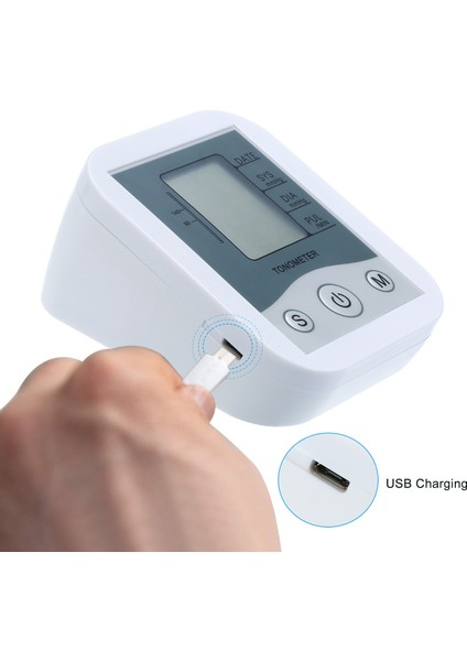 LCD Dijital Ekran Kan Basıncı Monitörü Kol Fshygmomanometer