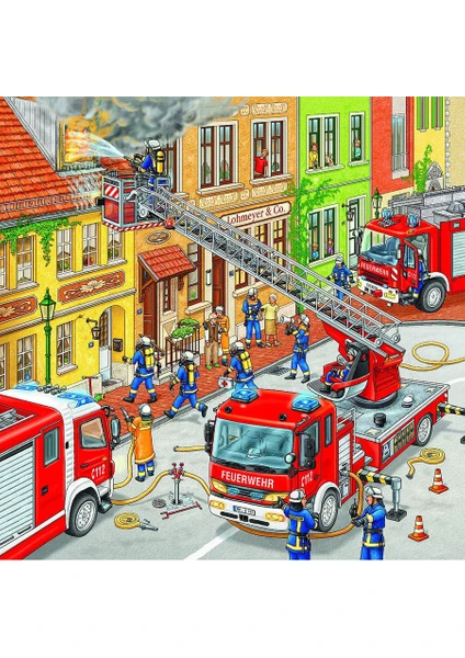 Çocuk Puzzle 3X49 Parça Itfaiye 94011