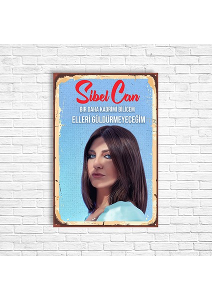 Sibel Can Retro Ahşap Poster