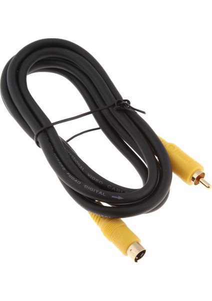 1 Piece S-Video 4pin Erkek Rca Erkek Tv Çıkışı Video Dönüştürücü Kablosu 1.8m (Yurt Dışından)