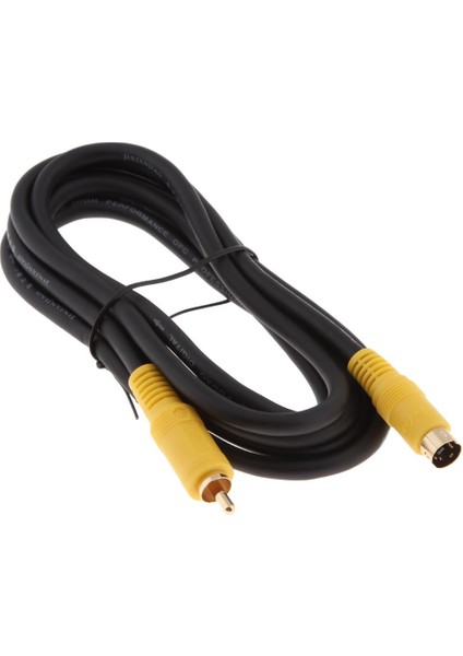 1 Piece S-Video 4pin Erkek Rca Erkek Tv Çıkışı Video Dönüştürücü Kablosu 1.8m (Yurt Dışından)