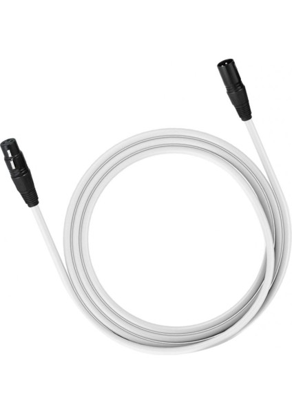 Xlr Soketi Bağlamak Için 3 Pin Korumalı Mikrofon Uzatma Kablosu Beyaz Ses Mikrofon 5m (Yurt Dışından)