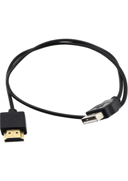 Altın Kaplama USB 2.0 Hdmı Şarj Kablosu Adaptörü Erkek Dönüştürücü (Yurt Dışından)