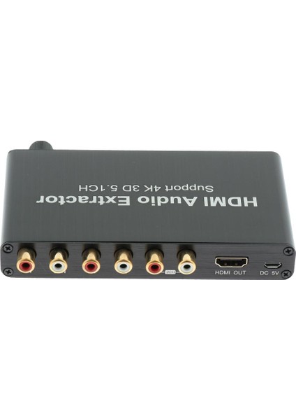 5.1ch Dijital Ses Koaksiyel Dekoder Dönüştürücü Extractor 4K (Yurt Dışından)
