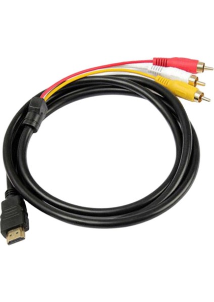Erkek 3rca Video Ses Av Kablosu Adaptörü Verici Tv Için - 5ft / 1.5m (Yurt Dışından) indirimleri