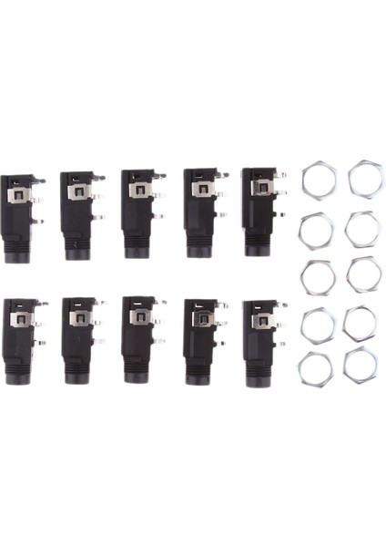 10X 4pin 1/4 '' 6.35MM / 6.5mm Kadın Soket Mono Ses Jack Bağlayıcı (Yurt Dışından) fiyatları