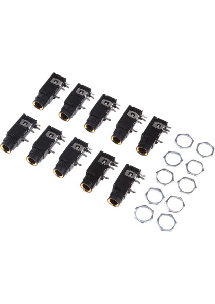 10X 4pin 1/4 '' 6.35MM / 6.5mm Kadın Soket Mono Ses Jack Bağlayıcı (Yurt Dışından) fırsatları