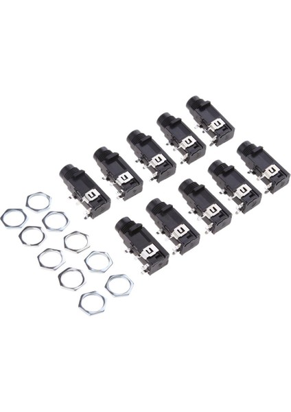 10X 4pin 1/4 '' 6.35MM / 6.5mm Kadın Soket Mono Ses Jack Bağlayıcı (Yurt Dışından) indirimleri