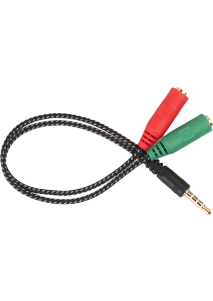 3.5mm 1/8 "erkek Stereo Için Çift 3.5mm Kadın Y Splitter Kulaklık Ses Kablosu (Yurt Dışından)