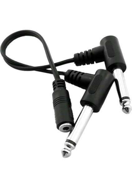 2x 3.5mm 1/8 "stereo Kadın 2x 6.35MM 1/4" Ts Mono Erkek Y Splitter Kablosu (Yurt Dışından) indirimleri