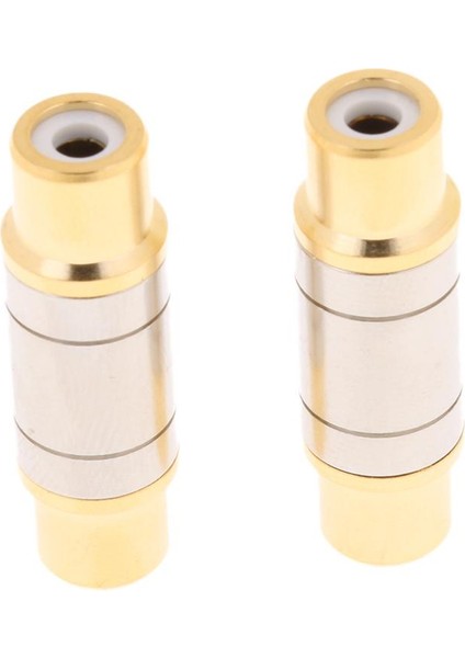 2x Tek Rca Fono Kuplör Kadın Için Kadın Ses Video Bağlayıcı Adaptörü (Yurt Dışından) fiyatları