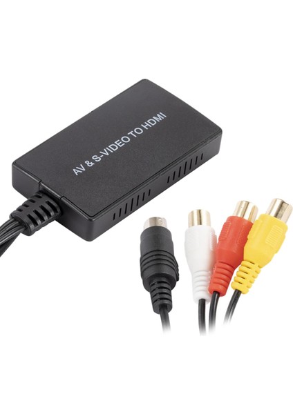 Av S-Video Hdmı Dönüştürücü Destek 720 P / 1080P Pal / Ntsc Ps3 Vhs Vcr Için (Yurt Dışından)