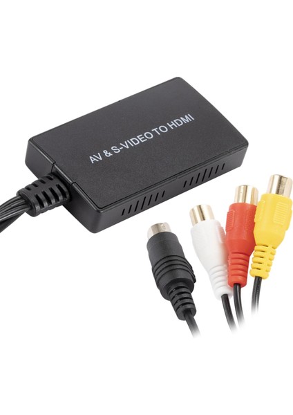 Av S-Video Hdmı Dönüştürücü Destek 720 P / 1080P Pal / Ntsc Ps3 Vhs Vcr Için (Yurt Dışından)
