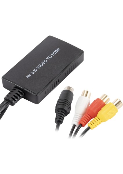 Av S-Video Hdmı Dönüştürücü Destek 720 P / 1080P Pal / Ntsc Ps3 Vhs Vcr Için (Yurt Dışından)