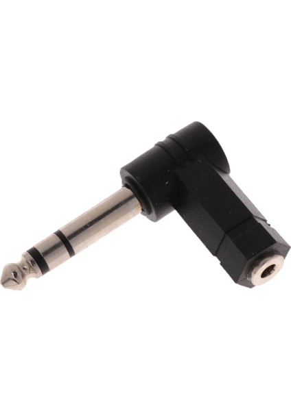 6.35MM Erkek Fiş 3.5mm Kadın Mic Kulaklık Ses Dirsekleri Konektörü (Yurt Dışından)