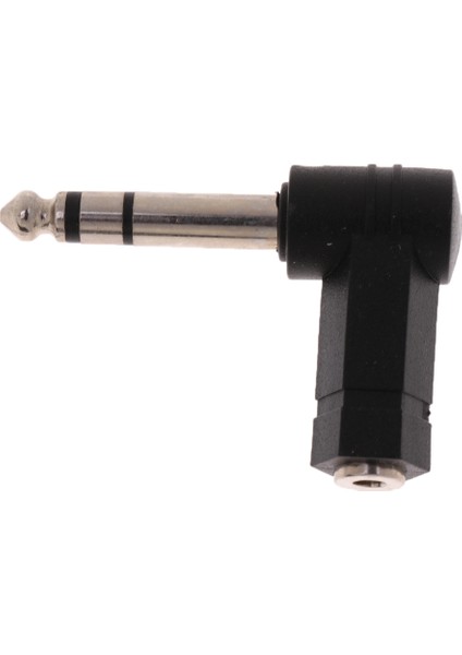 6.35MM Erkek Fiş 3.5mm Kadın Mic Kulaklık Ses Dirsekleri Konektörü (Yurt Dışından)